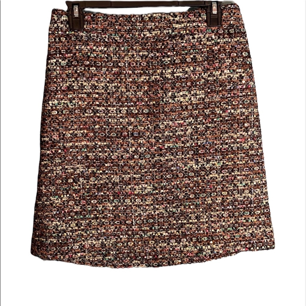 Ann Taylor multicolor textured skirt size 4